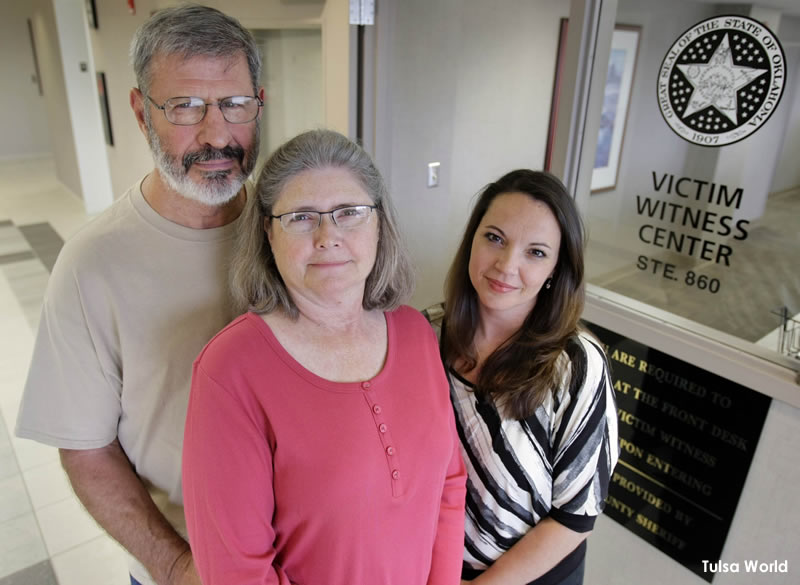 Pictured at right: Victim Witness Center Director Heather Prater